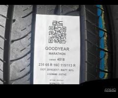 4 gomme usate 235 65 R 16C 115/113 R GOODYEAR