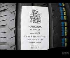 2 gomme usate 205 65 R 16 C 107/ 105 T HANKOOK