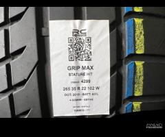 4 gomme usate 265 35 r 22 102 W grip max - 2