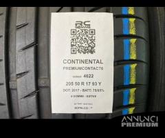 4 gomme usate 205 50 r 17 93 y continental - 2