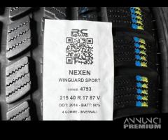 4 gomme usate 215 40 r 17 87 v nexen