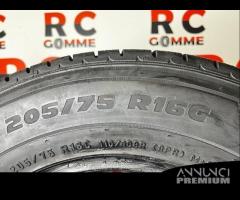 2 gomme usate 205 75 r 16c 110/108 r pirelli - 6