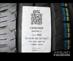 2 gomme usate 205 65 R 16 C 107/ 105 T HANKOOK - 3