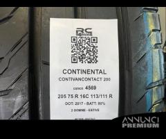 2 gomme usate 205 75 R 16C 113/111 R CONTINENTAL