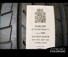 2 gomme usate 215 45 r 18 89 w dunlop - 2