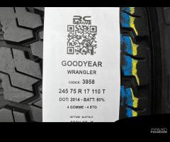 4 gomme usate 245 75 r 17 110 t goodyear