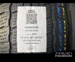 2 gomme usate 195 65 r16c 104/102t hankook