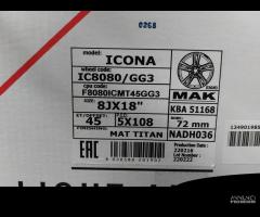 Cerchi 18 Jaguar Volvo Peugeot Range Rover 8x18 - 6