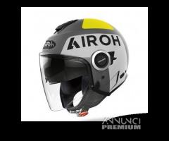 CASCO HELIOS UP GREY MATT GRIGIO/FLUO - AIRHEUP81L