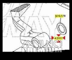 -Pedale freno post Kawasaki ZZR 600 430011224 - 1