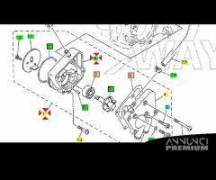 -Pompa acqua completa Yamaha Majesty 125