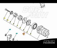 -Tamburo desmodromico Yamaha TT350 30X185400000 - 1