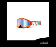 MASCHERA CROSS OFF-ROAD 100% THE STRATA ORANGE - 4