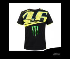 MAGLIA MAGLIETTA T-SHIRT VR 46 VR46 NERO - MOMTS31