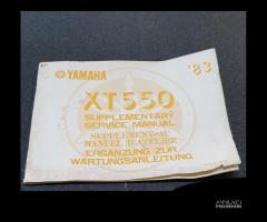 USO E MANUTENZIONE MANUALE YAMAHA XT 550 - 5Y6-281 - 1