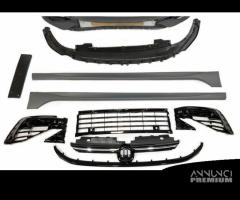 Kit completo paraurti vw golf 8 r look abs