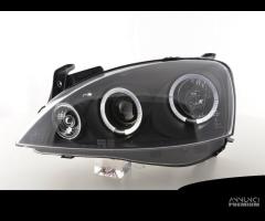 Fari anteriori opel corsa c angel eyes led