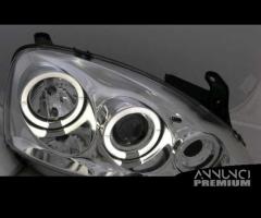 Fari anteriori opel corsa c angel eyes led