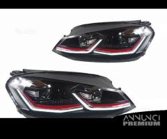 Fari anteriori vw golf 7.5 restyling gti r look - 2