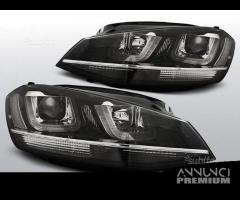 Fari anteriori VW GOLF 7 LED stile GTD CROMO