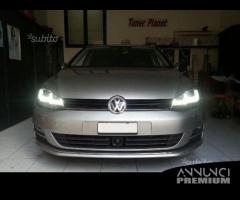 Fari anteriori VW GOLF 7 LED stile GTD CROMO