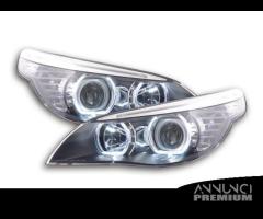 Fari anteriori BMW serie 5 e60 e61 angel eyes led - 2