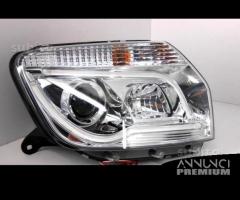 FARI ANTERIORI DACIA DUSTER LED TUBE NERI o CROMO - 1