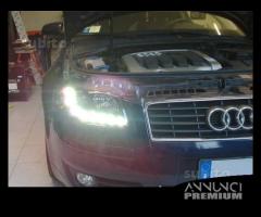 Fari Anteriori Audi A3 8p DRL Omologati NERI CROMO