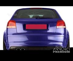 SOTTO PARAURTI POSTERIORE AUDI A3 8P 03-08 S3 Look - 1