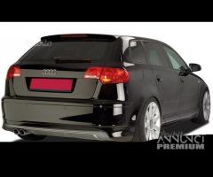 SOTTO PARAURTI POSTERIORE AUDI A3 8P 03-08 S3 Look