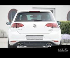 DIFFUSORE POSTERIORE VW GOLF 7 4 scarichi LUCIDO