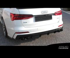 DIFFUSORE POSTERIORE AUDI A6 C8 S-Line + scarichi