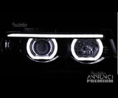 Fari anteriori BMW Serie 7 e38 98-01 Angel Eye LED - 3