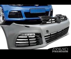 PARAURTI ANTERIORE VW GOLF 6 R con LED Diurni - 1