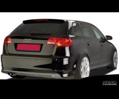 Sotto paraurti posteriore audi a3 8p 05-08 s3 look - 1