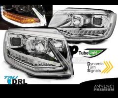 Fari anteriori VW T5.1 09-15 TUBE LED Dinamici