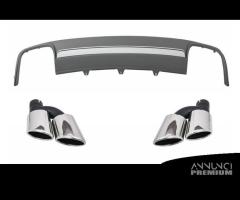 DIFFUSORE POSTERIORE AUDI A4 B8 FL 12-15 Look S4 - 1