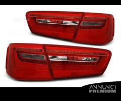 Fari posteriori audi a6 c7 11-14 led tube rossi