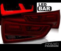 Fari posteriori led tube audi a1 10-14 smoke rossi