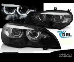 Fari anteriori XENON BMW X5 E70 07-10 Angel LED 3D