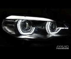 Fari anteriori XENON BMW X5 E70 07-10 Angel LED 3D