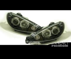 Fari anteriori angel eyes led peugeot 206 98-06