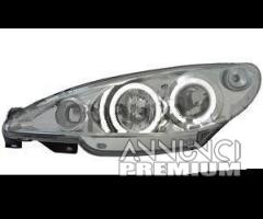 Fari anteriori angel eyes led peugeot 206 98-06