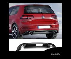 Diffusore posteriore vw golf 7.5 gti look - 1