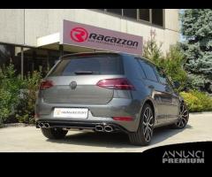 SCARICO POSTERIORE INOX R Look VW GOLF 7.5 DOPPIO