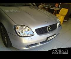 Fari anteriori mercedes slk r170 angel eyes led