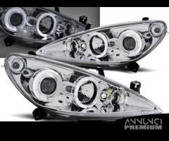 Fari anteriori angel eyes led peugeot 307 01-05