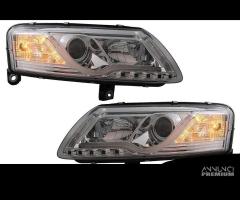 AUDI A6 C6 04-08 fanali lenticolari LED - 1