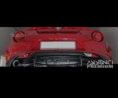 Alfa 4C 1750 TBI Posteriore INOX Doppio 2x100mm