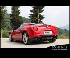 Alfa 4C 1750 TBI Posteriore INOX Doppio 2x100mm - 6